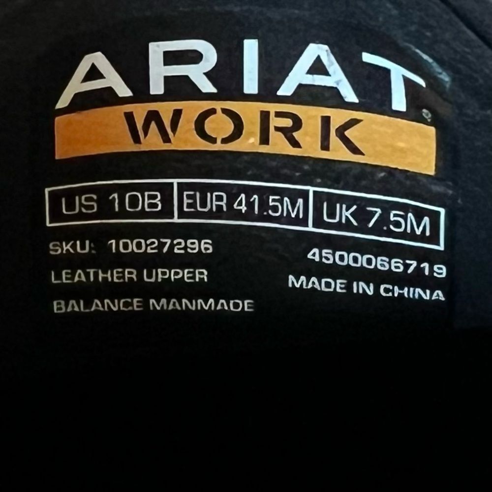 Ariat Work Hera Expert Slip Resistant Workwear Black Clogs Slip on Shoes SZ 10 - Picture 13 of 15